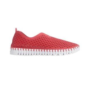 NEW ILSE JACOBSEN women's tulip perforated slip-on sneaker in raspberry